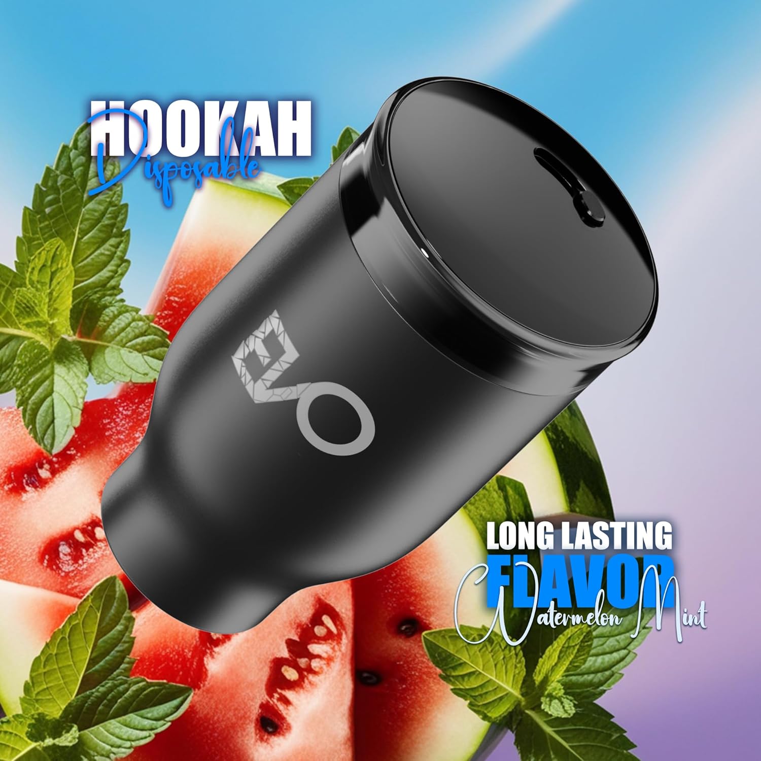 EVO Rechargeable Hookah Pod Set (Flavors: Watermelon Mint) - Tobacco & Nicotine Free