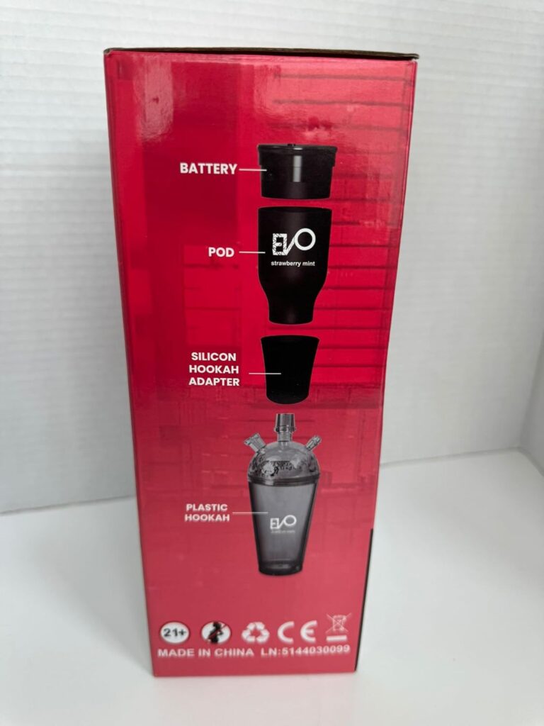 Rechargeable Hookah To Go Kit (Flavors: Strawberry Mint) - Tobacco & Nicotine Free