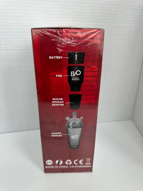 Rechargeable Hookah To Go Kit (Flavors: Strawberry Watermelon) - Tobacco & Nicotine Free