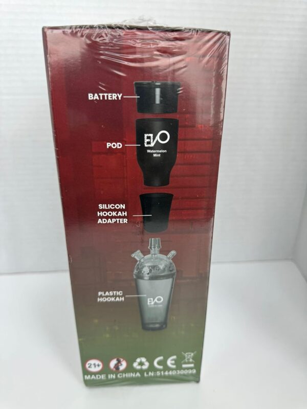 Rechargeable Hookah To Go Kit (Flavors: Watermelon Mint) - Tobacco & Nicotine Free