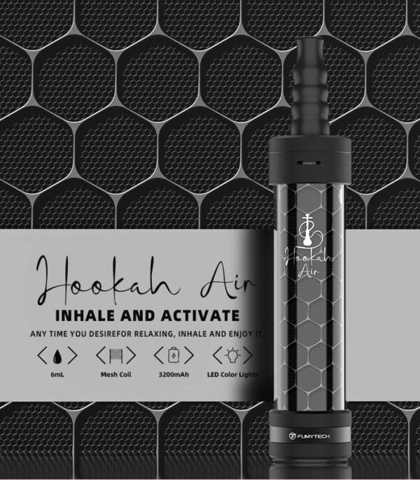 Portable E-Shisha Hookah Air Honeycomb - Tobacco & Nicotine Free