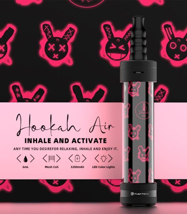Portable E-Shisha Hookah Air Rabbit - Tobacco & Nicotine Free