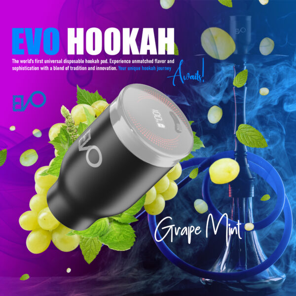 Hookah Electric Pod (Grape Mint) - Image 4