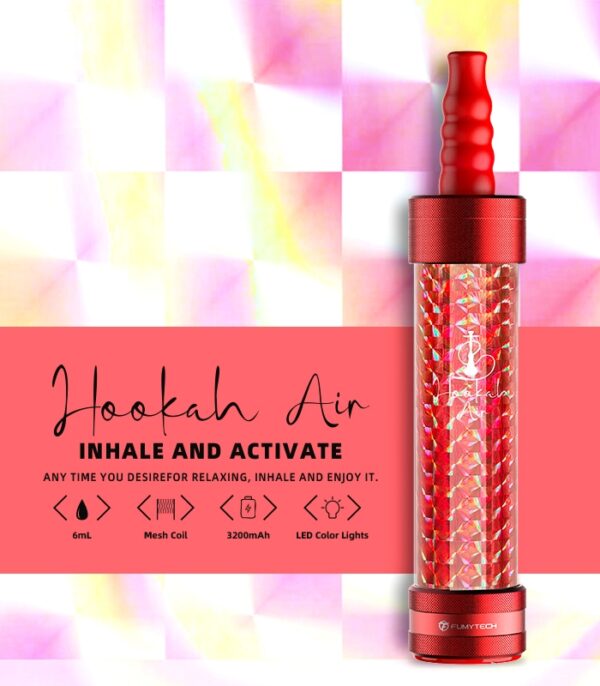 Portable E-Shisha Hookah Air Sparkle Silver Limited Edition - Image 8